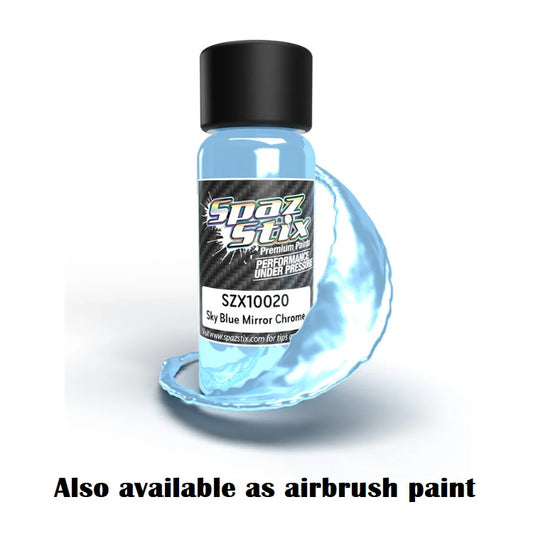 SPAZ STIX Sky Blue Mirror Chrome Spray Paint 3.5oz - SZX10029