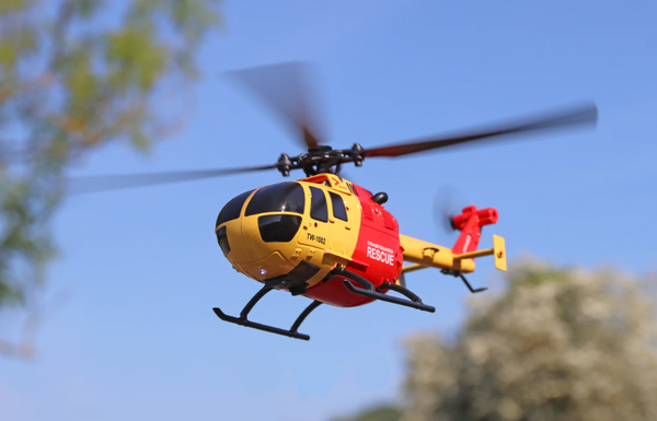 TWISTER BO-105 Rescue Helicopter 250 Flybarless Yellow/Red RTF - TWST1002YR