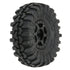 PROLINE 1:24 INTERCO SUPER SWAMPER Fr/Rr 1.0inW Tyres on Holcomb Black Wheels 7mmH 4pcs - PRO1021410