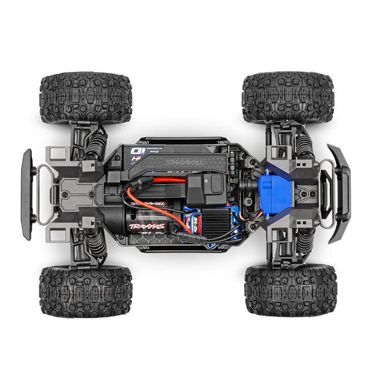 TRAXXAS MINI MAXX Green BL-2S Driveline chassis detail - 107154-1GRN