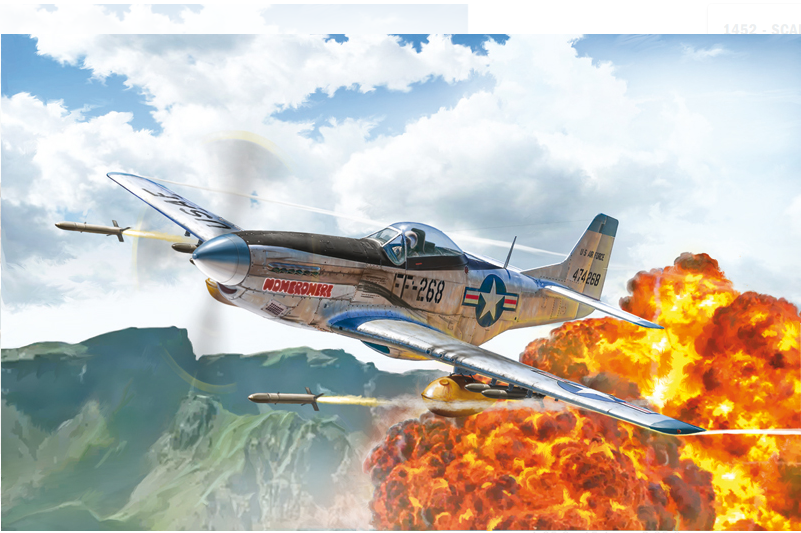 ITALERI North American F-51D Korean War w/ 6 Version Decals 1:72 - 1452S