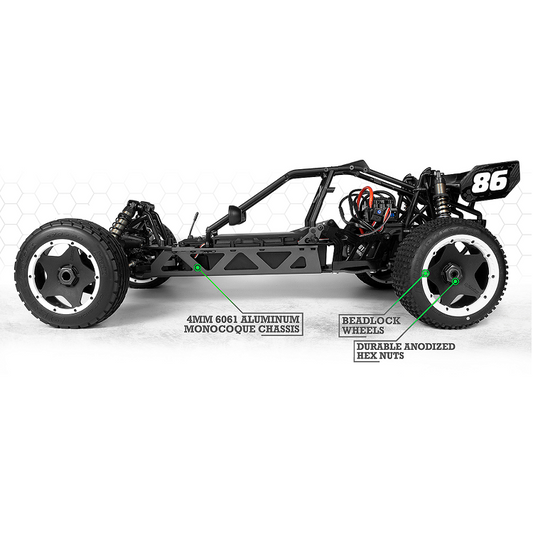 HPI Baja 5B Flux Electric Powered Buggy Rolling Chassis Kit 1:5 - HPI-160324