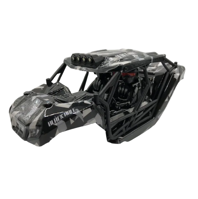 TRC 1:18 Black Hole Black/ Grey Body Shell with LED Lights - 18331-30