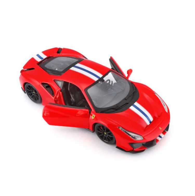 BBURAGO 2018 Ferrari 488 Pista Racing Red 1:24 - 26026RED