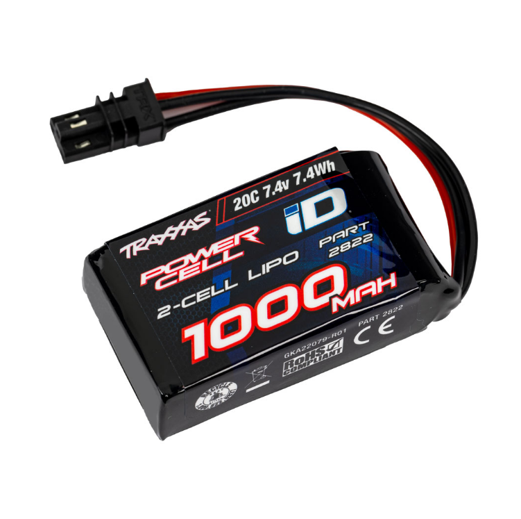 TRAXXAS 1000mah 7.4V 2S 20C Lipo Battery suit TRX-4M - 2822