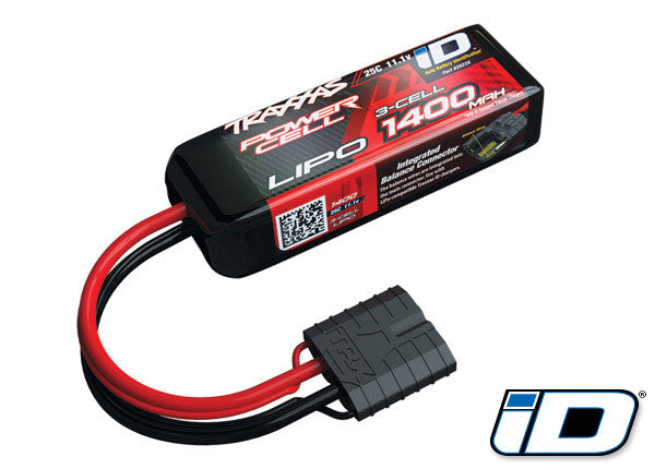 TRAXXAS 1400mah 11.1V 25C Lipo Battery w/ ID Plug - 2823X