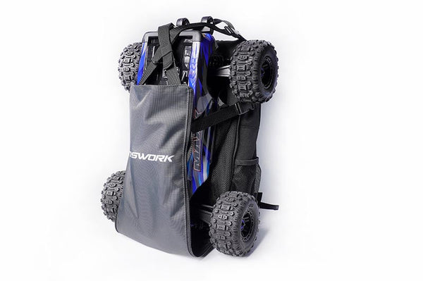 KOSWORK RC Car Expandable Backpack for 1:10 Buggy, Truck, Touring & Crawler - KOS32213BK