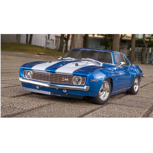KYOSHO 1969 Chevy Camaro Z-28 Le Mans Blue 1:10 Fazer 4wd Mk2 w/ Brushed Motor FZ02 - KYO-34418T1