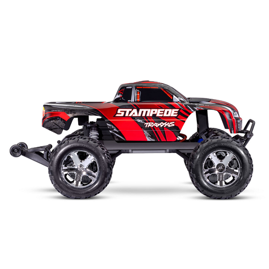 TRAXXAS STAMPEDE 2wd Monster Truck Red w/ Battery & USB-C Charger - 36254-8RED