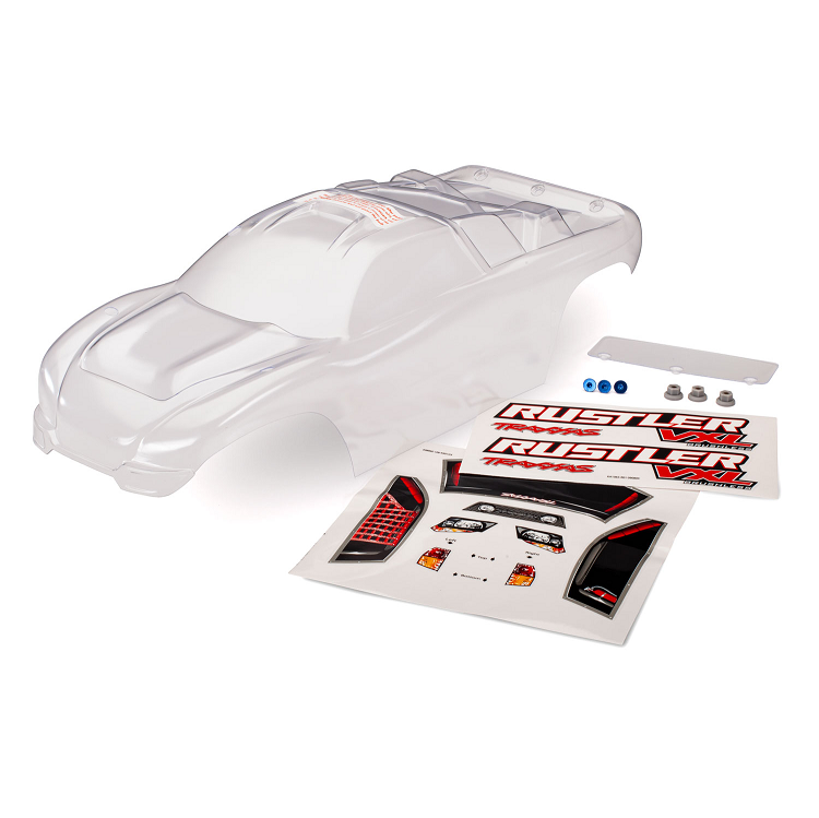 TRAXXAS Clear Body Shell suit 2wd Rustler - 3714