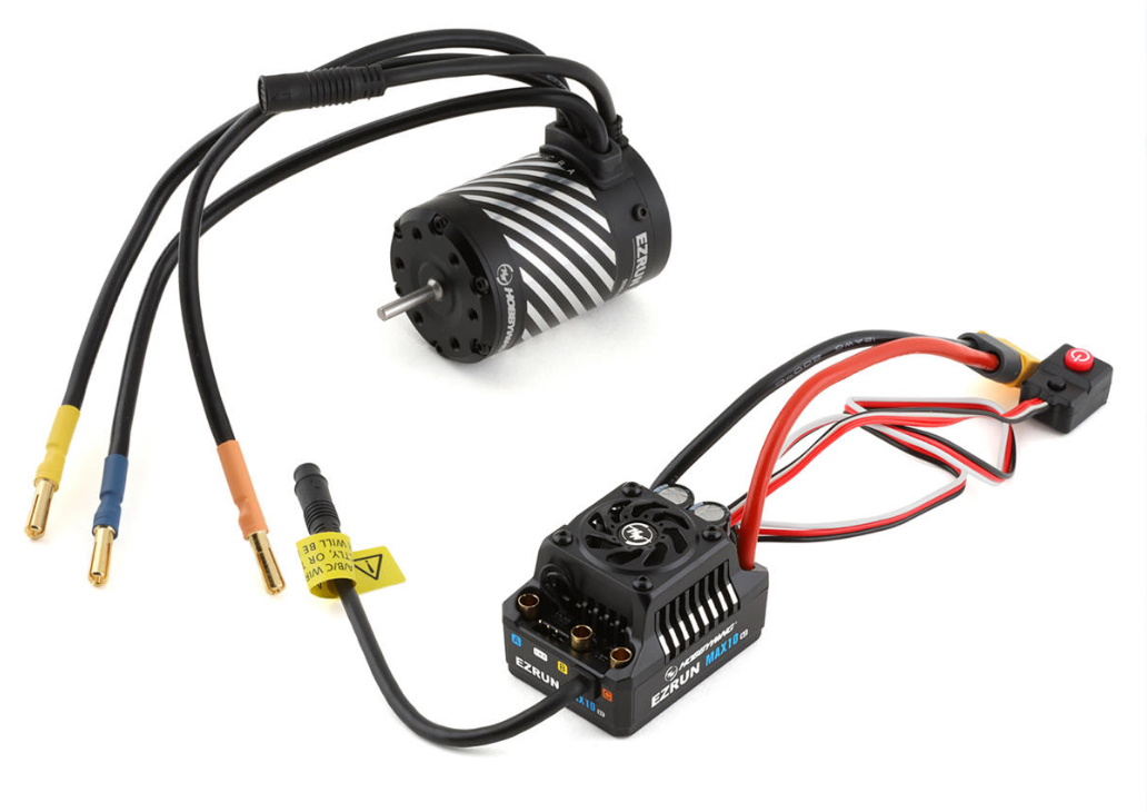HOBBYWING EzRun MAX10 G2 3300kv 3652SD Sensored Brushless Motor & 80A 2-3S Lipo ESC - HW38020346