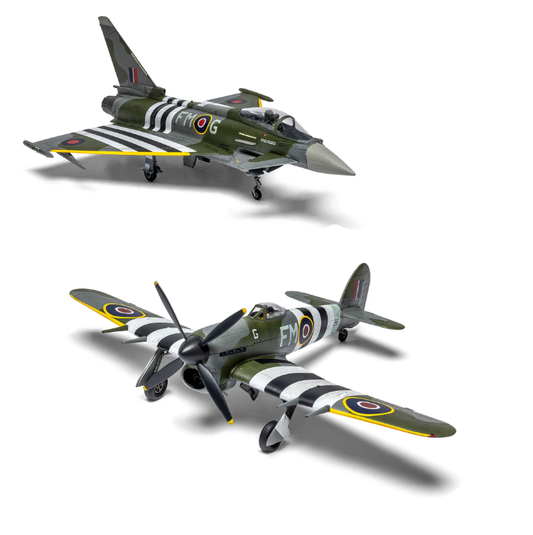 AIRFIX Twin Pack Eurofighter Typhoon FGR.4 "MOGGY" and Hawker Typhoon Mk.IB 1:72 - A40001