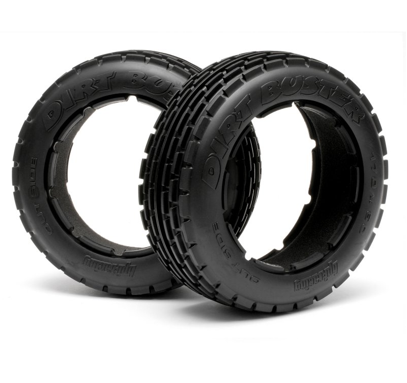 HPI Dirt Buster Fr Rib Tyres 170x60mm M Compound suit Baja 5B 2pcs - HPI-4831