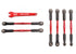 TRAXXAS Camber & Toe Turnbuckles Red Aluminium w/ Rod Ends & Pivot Balls 6pcs - 5539X