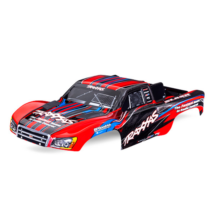TRAXXAS Red Body Shell suit Slash Clipless - 5924-RED