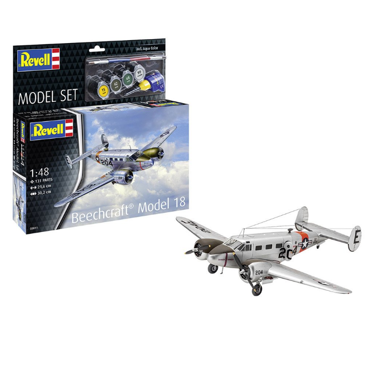 REVELL Beechcraft Model 18 Starter Set 1:48 - 63811