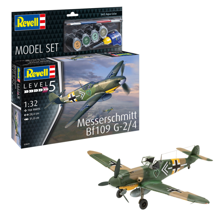 REVELL Messerschmitt Bf109 G-2/4 1:32 Starter Set - 63829
