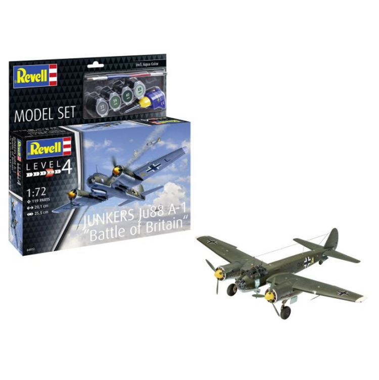 REVELL Junkers JU88 A-1 Battle of Britain Starter Set 1:72 - 64972