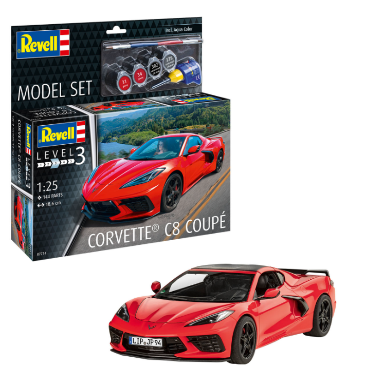 REVELL Corvette C8 Coupe Starter Set 1:24 - 67714