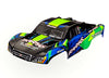 TRAXXAS Green/ Blue Painted Body Shell suit Slash - 6812G