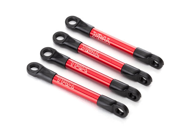 TRAXXAS 1:16 Push Rod Set Red Aluminium w/ Rod Ends 4pcs - 7018X