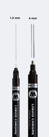MOLOTOW Liquid Chrome 1.5mm/4mm Twin Marker Pen - MT703107