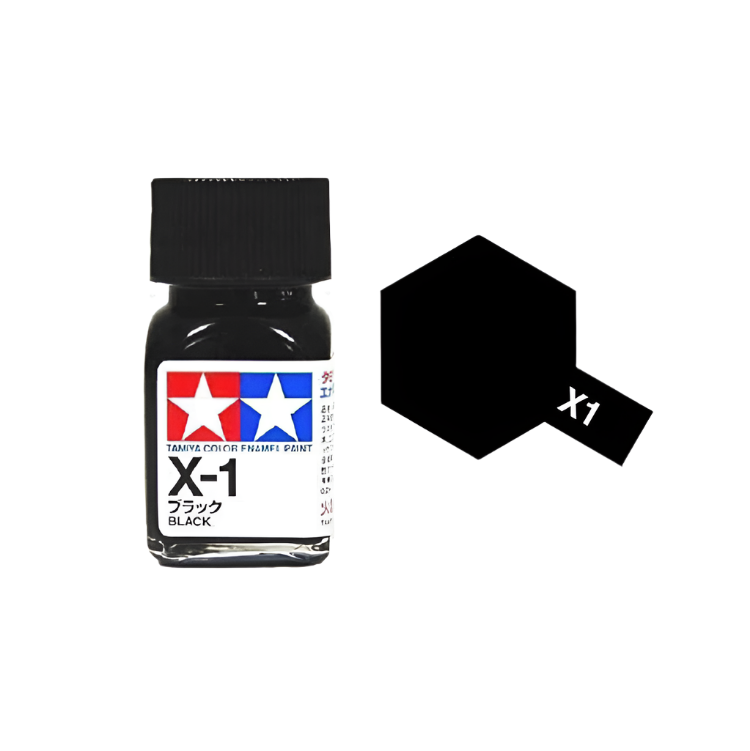 TAMIYA X-1 Black Enamel 10ml - 80001