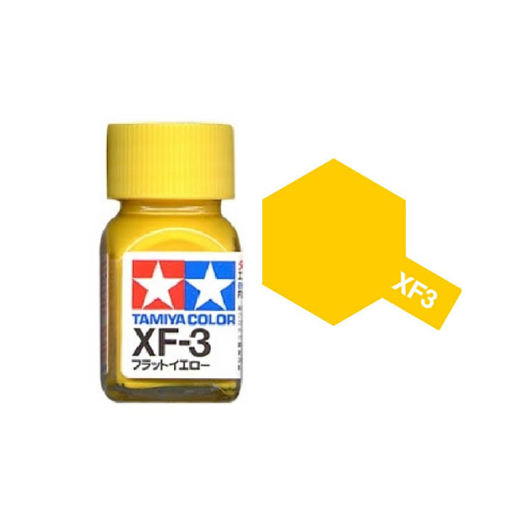 TAMIYA XF-3 Flat Yellow Enamel 10ml - 80303