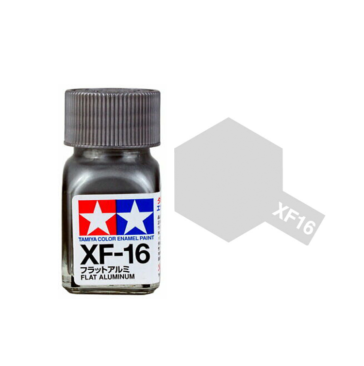 TAMIYA XF-16 Flat Aluminium Enamel 10ml - 80316