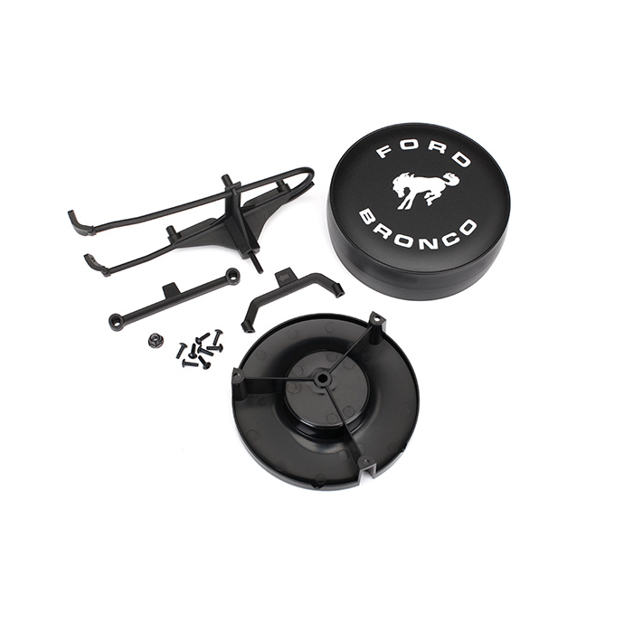 TRAXXAS Spare Tyre and Mount Bracket suit TRX-4 79 Bronco - 8074
