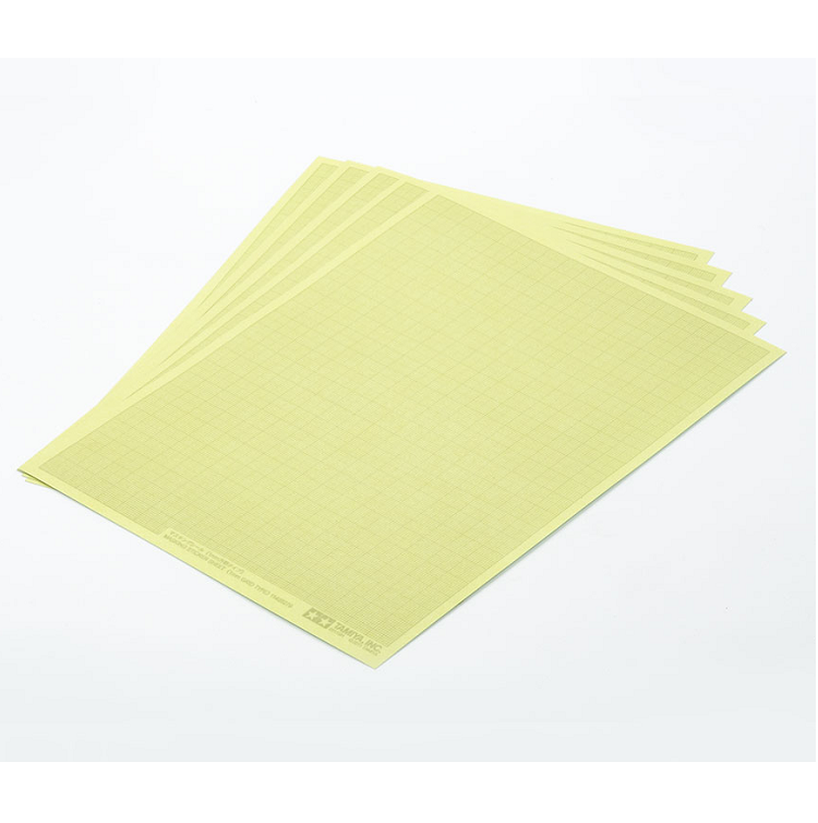TAMIYA Masking Sticker Sheet 1mm Grid 5pcs - 87129