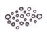 TRAXXAS Ball Bearing Set Black Rubber Sealed Complete Suit TRX-4M - 9745X