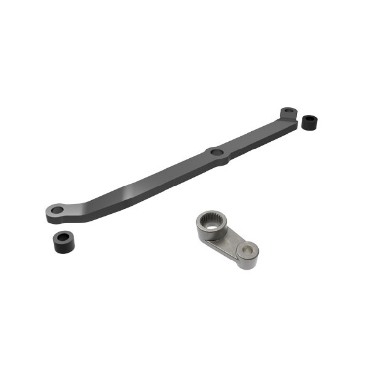 TRAXXAS Steering Link & Servo Horn Grey Aluminium suit TRX-4M - 9748-GRAY