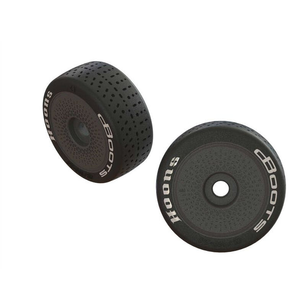 ARRMA DBOOTS HOONS 42/100 White 2.9 Belted Tyre on Black Dish Wheel 17mm Hex 2pcs AR550063 - ARA550063