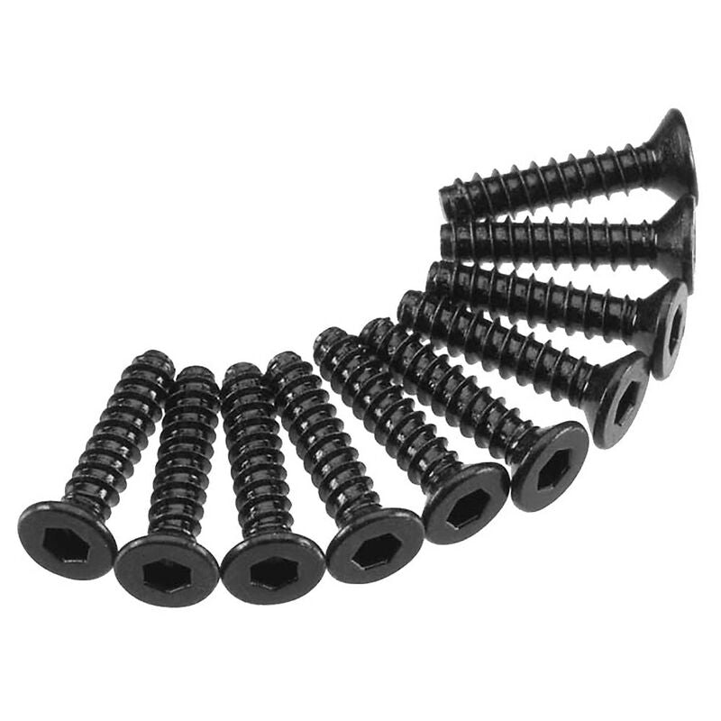 AXIAL 2.5x12mm Hex Drive Countersunk Plastic Thread Screws 10pcs AXA1260 - AXIC0119