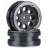AXIAL 1.9in 8-Hole Beadlock Black Wheel w/ Grey Aluminium Bead 2pcs AX8087 - AXIC8087