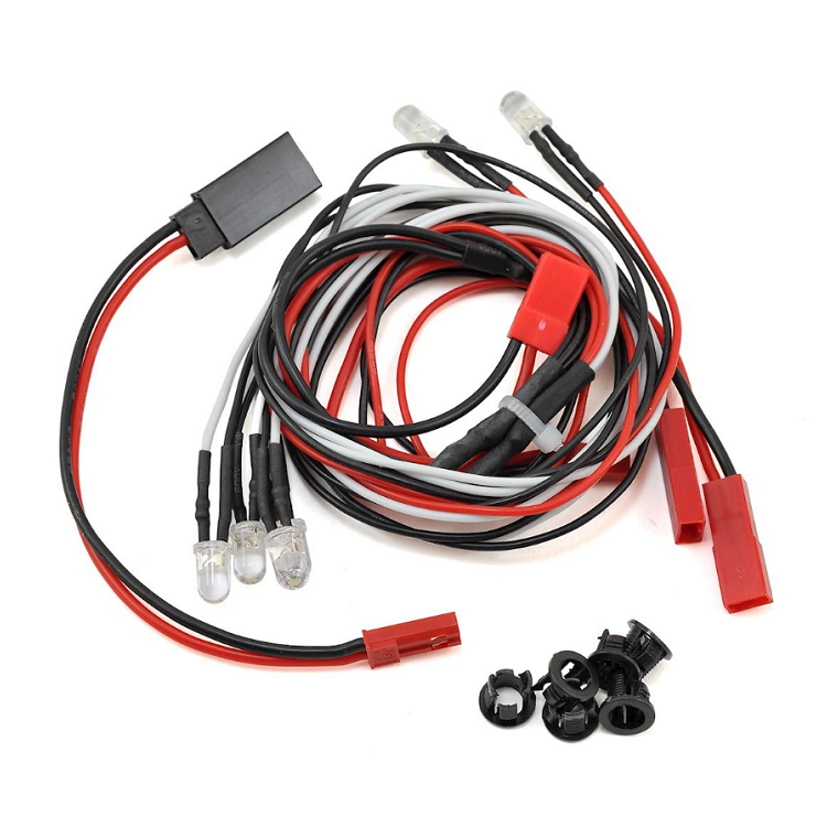 YEAH RACING 1:10 Ultra Bright Front and Rear LED Light Kit - YEA-LK-0001WT
