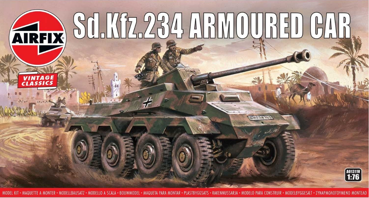 AIRFIX German SD.KFz.234 Armoured Car 1:76 - A01311V