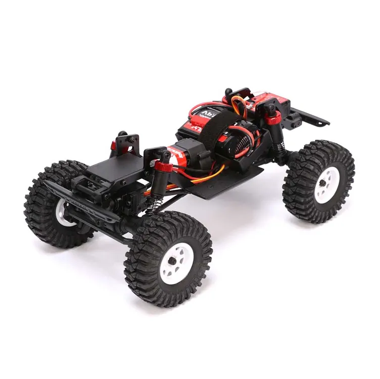 REDCAT 1:18 EP Ascent-18 Blue Ute Rock Crawler chassis detail - RCATASCENT18-B