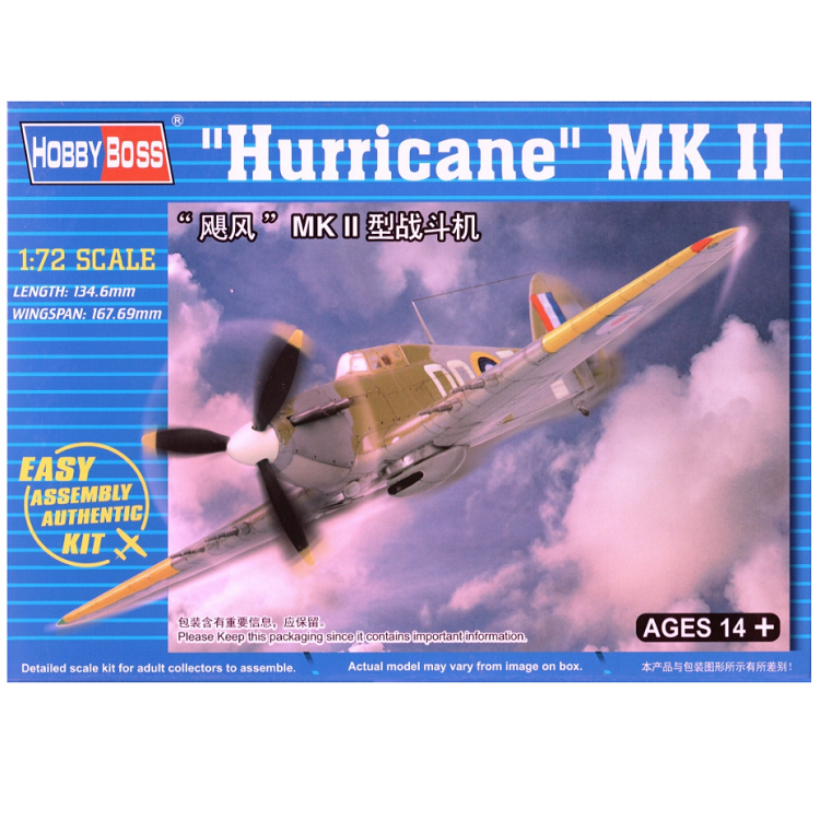 HOBBYBOSS Hurricane MkII 1:72 - HB80215