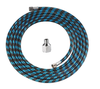 VISION Airbrush Hose Braided with 1/8 & 1/4in Fittings 1.8m - NHDU-201
