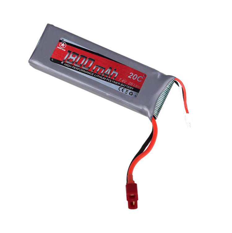 PD RACING 1800mah 7.4V 20C 2S LiPo Battery w/ Deans Plug - PD303-017