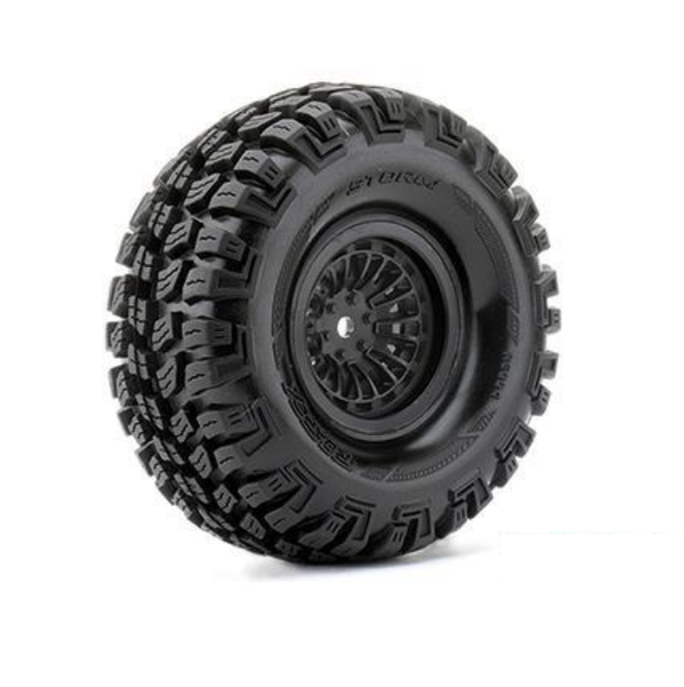 ROAPEX Storm Crawler Tyre on 1.9in Black Wheel 12mm Hex 2pcs - R6004-B