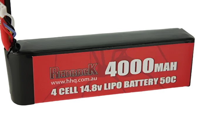 REDBACK 4000mah 14.8V 50C Lipo Battery Soft Case - RBLP4C4050