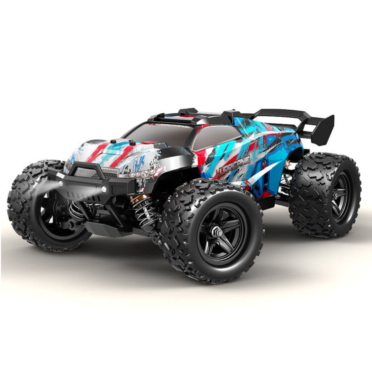HURRICANE 1:18 Blue/Red 4WD Stadium Truck IPX4 w/ 2.4ghz Radio, Battery and Charger - TRC-18-21