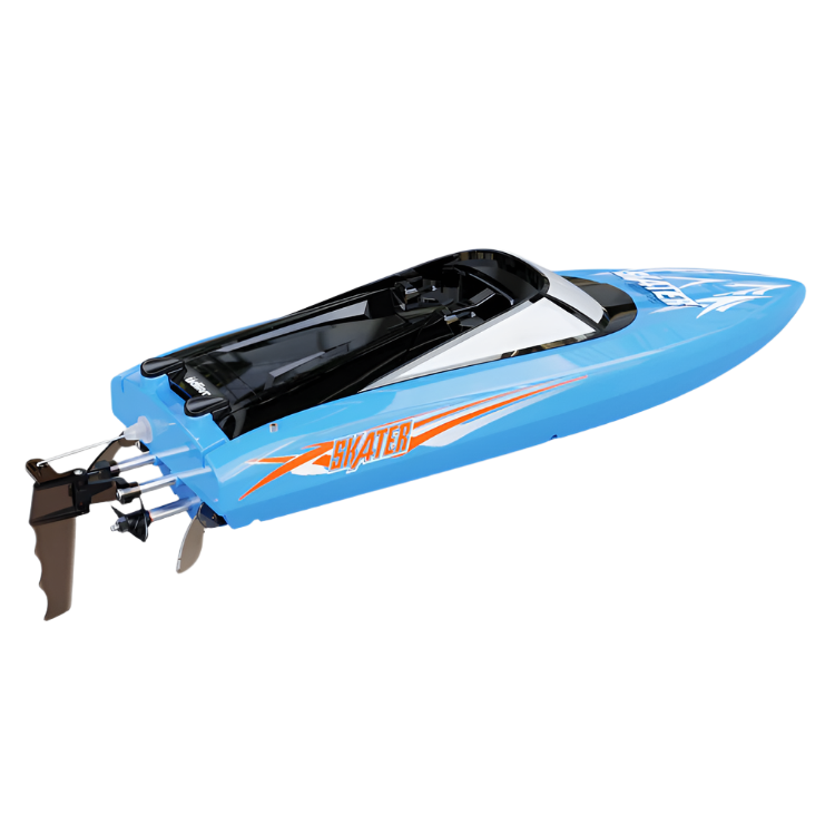 UDI Skater Blue Speed Boat 13in w/ 2.4Ghz Radio, Battery, Charger & Nose Bumper - UDI-034BLUE