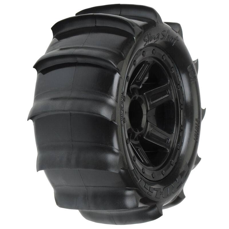 PROLINE 1:16 Sling Shot 2.2in Sand Paddle Tyres on Desperado Wheels suit 1:16 E-Revo/ Summit 2pcs - PRO1010110