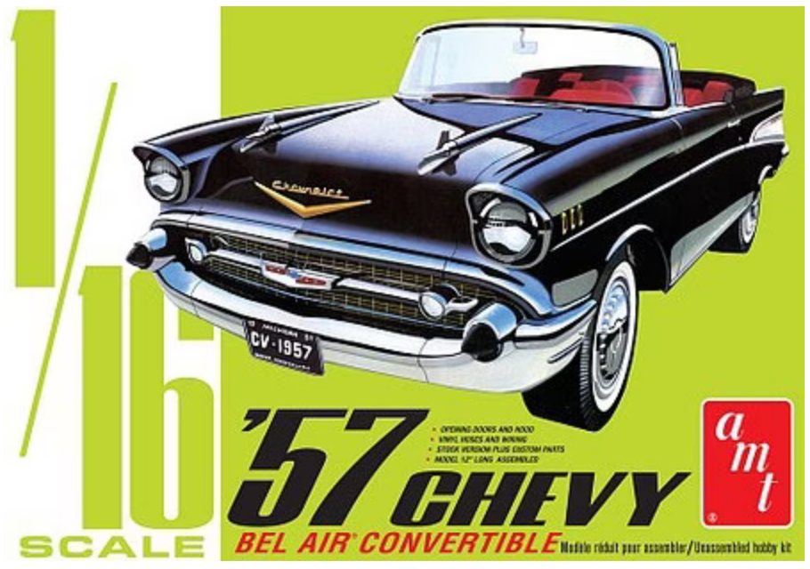 AMT 1957 Chevy Bel Air Convertible 1:16 - AMT1159