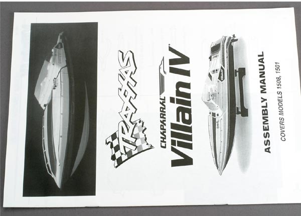 TRAXXAS Assembly Manual suit Villain Boat - 1599