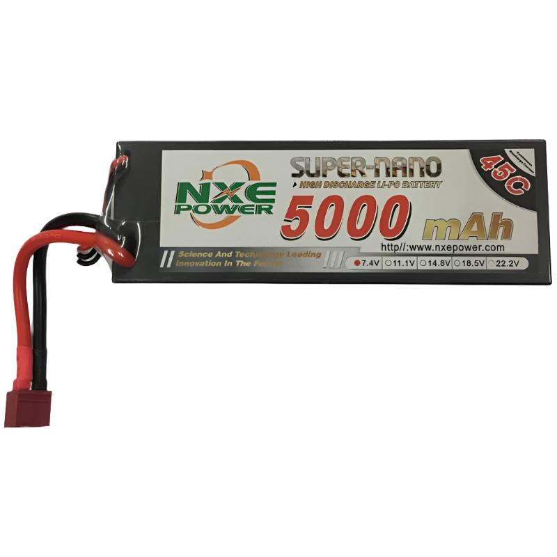 NXE 5000mah 7.4V 45C Lipo Battery HC Deans - NXE5000HC452